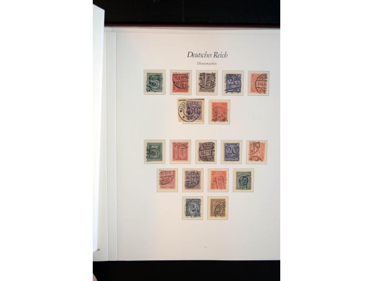 1872/1945, gestempelte reichhaltige Sammlung mit u.a. Mi.-Nr. 66, 118a, 177-80, 182, 319B, 330B, 438-39, 456-58 auf Zeppelin-