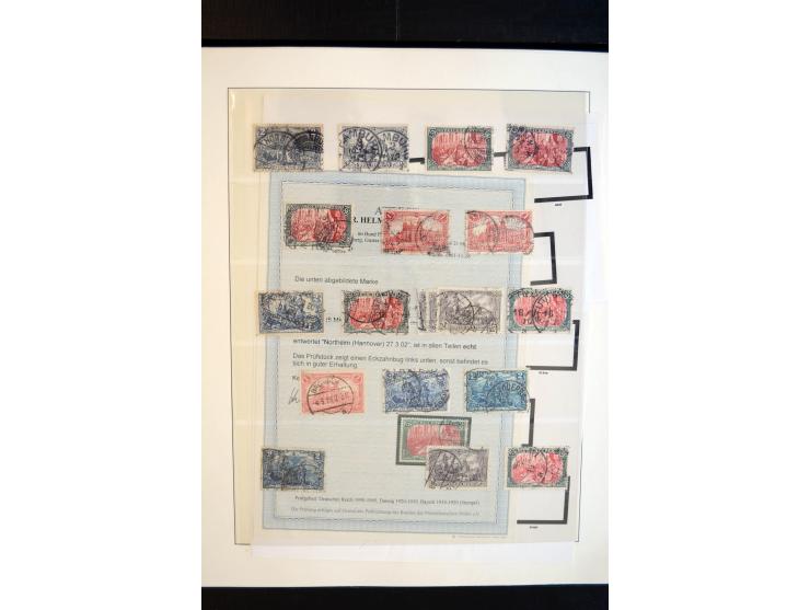 1872/1923, gestempelte reichhaltige Sammlung mit u.a. Mi.-Nr. 24, 27c, 28 (rep.), 29Ib, 49aa, 50aa, 66K-IV, 78Aa, 81Aa, 137II