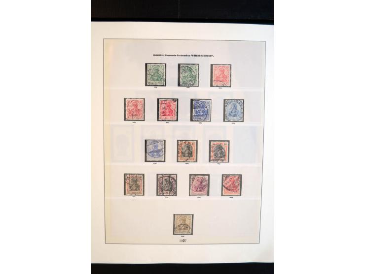 1872/1923, gestempelte reichhaltige Sammlung mit u.a. Mi.-Nr. 24, 27c, 28 (rep.), 29Ib, 49aa, 50aa, 66K-IV, 78Aa, 81Aa, 137II