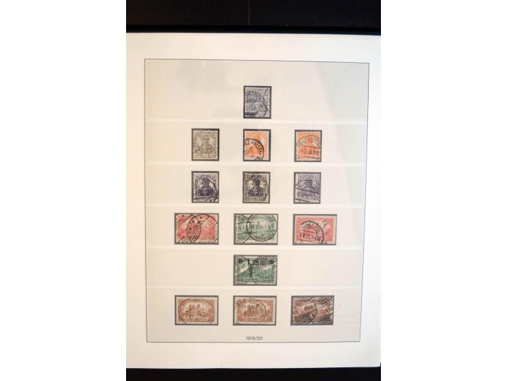 1872/1923, gestempelte reichhaltige Sammlung mit u.a. Mi.-Nr. 24, 27c, 28 (rep.), 29Ib, 49aa, 50aa, 66K-IV, 78Aa, 81Aa, 137II