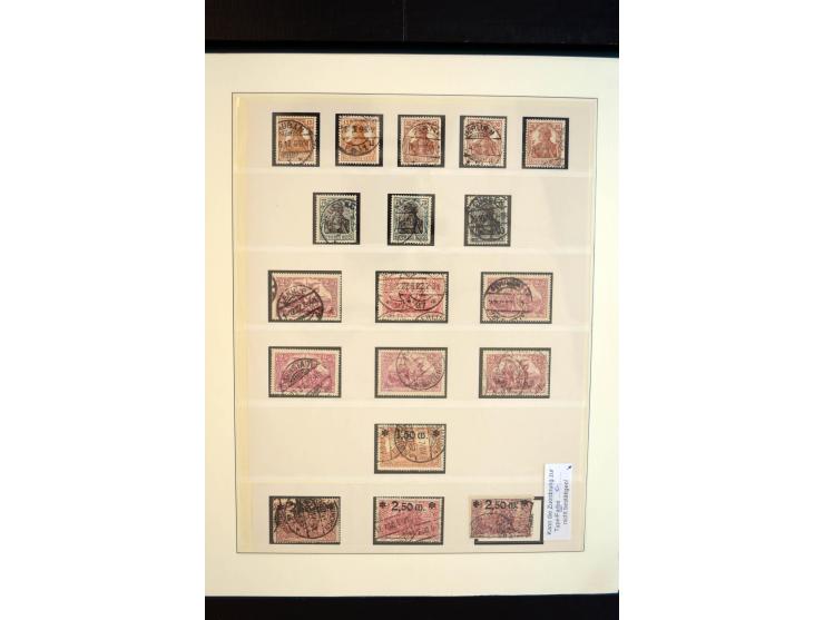 1872/1923, gestempelte reichhaltige Sammlung mit u.a. Mi.-Nr. 24, 27c, 28 (rep.), 29Ib, 49aa, 50aa, 66K-IV, 78Aa, 81Aa, 137II
