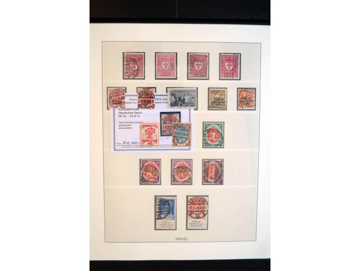1872/1923, gestempelte reichhaltige Sammlung mit u.a. Mi.-Nr. 24, 27c, 28 (rep.), 29Ib, 49aa, 50aa, 66K-IV, 78Aa, 81Aa, 137II