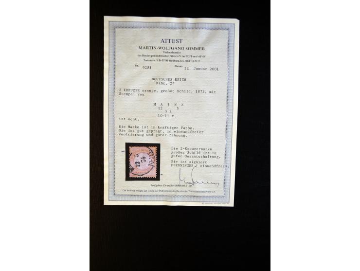 1872/1923, gestempelte reichhaltige Sammlung mit u.a. Mi.-Nr. 24, 27c, 28 (rep.), 29Ib, 49aa, 50aa, 66K-IV, 78Aa, 81Aa, 137II