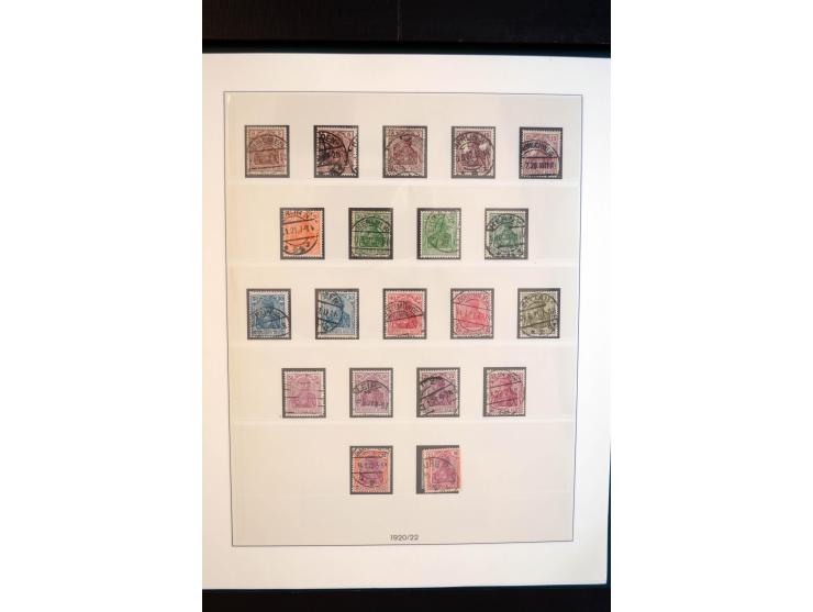 1872/1923, gestempelte reichhaltige Sammlung mit u.a. Mi.-Nr. 24, 27c, 28 (rep.), 29Ib, 49aa, 50aa, 66K-IV, 78Aa, 81Aa, 137II