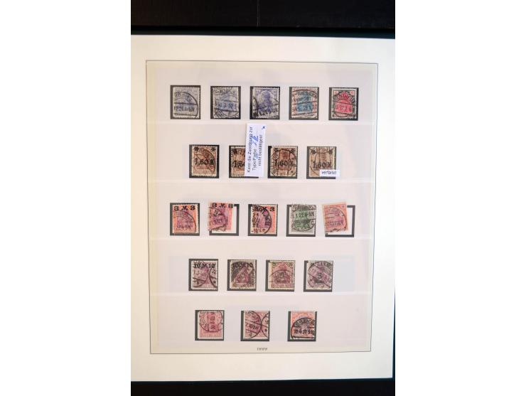 1872/1923, gestempelte reichhaltige Sammlung mit u.a. Mi.-Nr. 24, 27c, 28 (rep.), 29Ib, 49aa, 50aa, 66K-IV, 78Aa, 81Aa, 137II