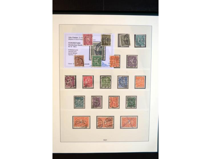 1872/1923, gestempelte reichhaltige Sammlung mit u.a. Mi.-Nr. 24, 27c, 28 (rep.), 29Ib, 49aa, 50aa, 66K-IV, 78Aa, 81Aa, 137II