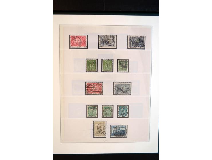 1872/1923, gestempelte reichhaltige Sammlung mit u.a. Mi.-Nr. 24, 27c, 28 (rep.), 29Ib, 49aa, 50aa, 66K-IV, 78Aa, 81Aa, 137II