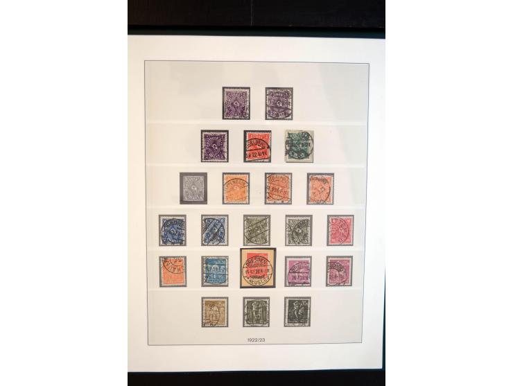 1872/1923, gestempelte reichhaltige Sammlung mit u.a. Mi.-Nr. 24, 27c, 28 (rep.), 29Ib, 49aa, 50aa, 66K-IV, 78Aa, 81Aa, 137II