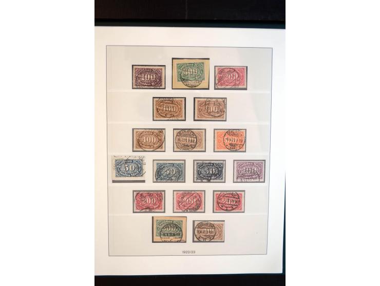 1872/1923, gestempelte reichhaltige Sammlung mit u.a. Mi.-Nr. 24, 27c, 28 (rep.), 29Ib, 49aa, 50aa, 66K-IV, 78Aa, 81Aa, 137II