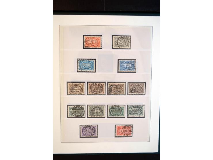 1872/1923, gestempelte reichhaltige Sammlung mit u.a. Mi.-Nr. 24, 27c, 28 (rep.), 29Ib, 49aa, 50aa, 66K-IV, 78Aa, 81Aa, 137II