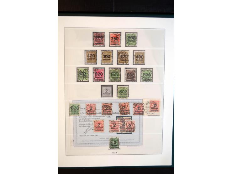 1872/1923, gestempelte reichhaltige Sammlung mit u.a. Mi.-Nr. 24, 27c, 28 (rep.), 29Ib, 49aa, 50aa, 66K-IV, 78Aa, 81Aa, 137II