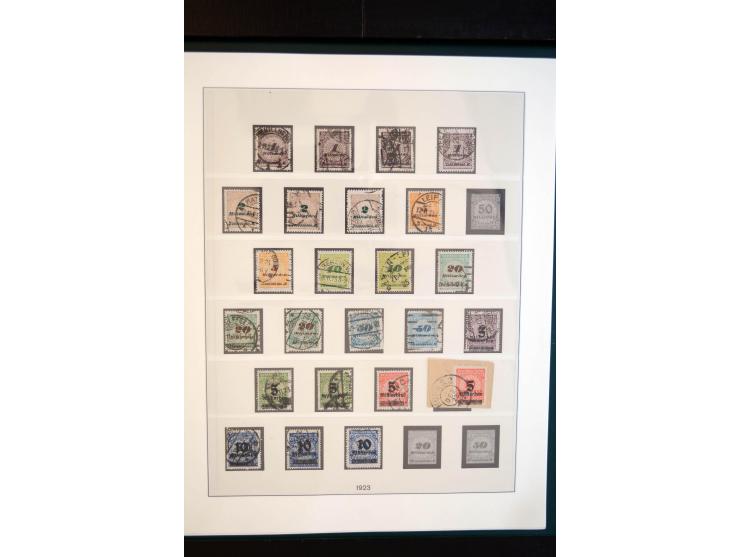 1872/1923, gestempelte reichhaltige Sammlung mit u.a. Mi.-Nr. 24, 27c, 28 (rep.), 29Ib, 49aa, 50aa, 66K-IV, 78Aa, 81Aa, 137II