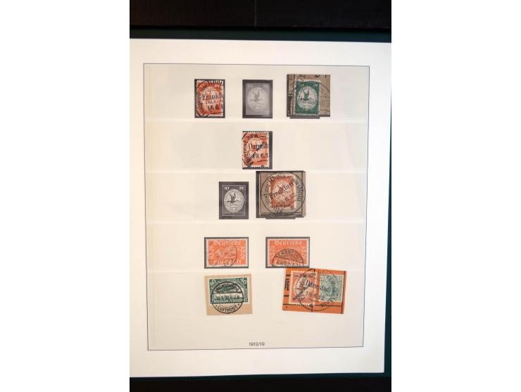 1872/1923, gestempelte reichhaltige Sammlung mit u.a. Mi.-Nr. 24, 27c, 28 (rep.), 29Ib, 49aa, 50aa, 66K-IV, 78Aa, 81Aa, 137II