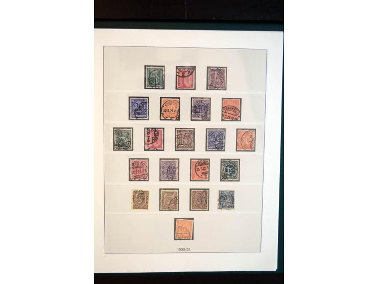 1872/1923, gestempelte reichhaltige Sammlung mit u.a. Mi.-Nr. 24, 27c, 28 (rep.), 29Ib, 49aa, 50aa, 66K-IV, 78Aa, 81Aa, 137II