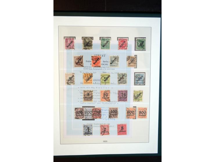 1872/1923, gestempelte reichhaltige Sammlung mit u.a. Mi.-Nr. 24, 27c, 28 (rep.), 29Ib, 49aa, 50aa, 66K-IV, 78Aa, 81Aa, 137II