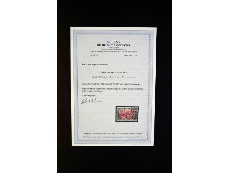 1872/1923, gestempelte reichhaltige Sammlung mit u.a. Mi.-Nr. 24, 27c, 28 (rep.), 29Ib, 49aa, 50aa, 66K-IV, 78Aa, 81Aa, 137II