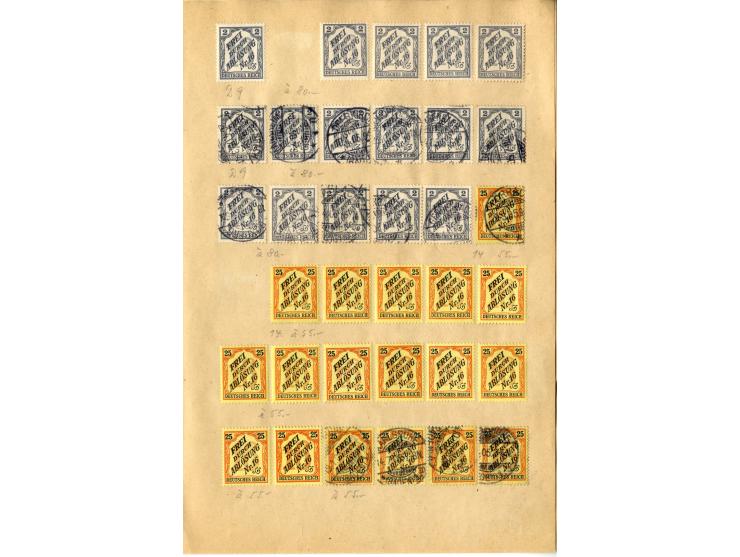 1872/1935, interessante kleine Partie aus altem Bestand, dabei Nr. 66 (11+2 4er-Blocks)