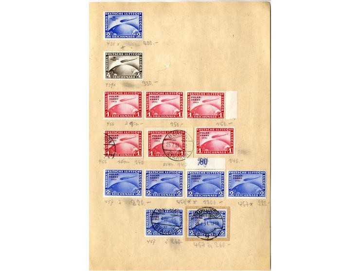 1872/1935, interessante kleine Partie aus altem Bestand, dabei Nr. 66 (11+2 4er-Blocks)