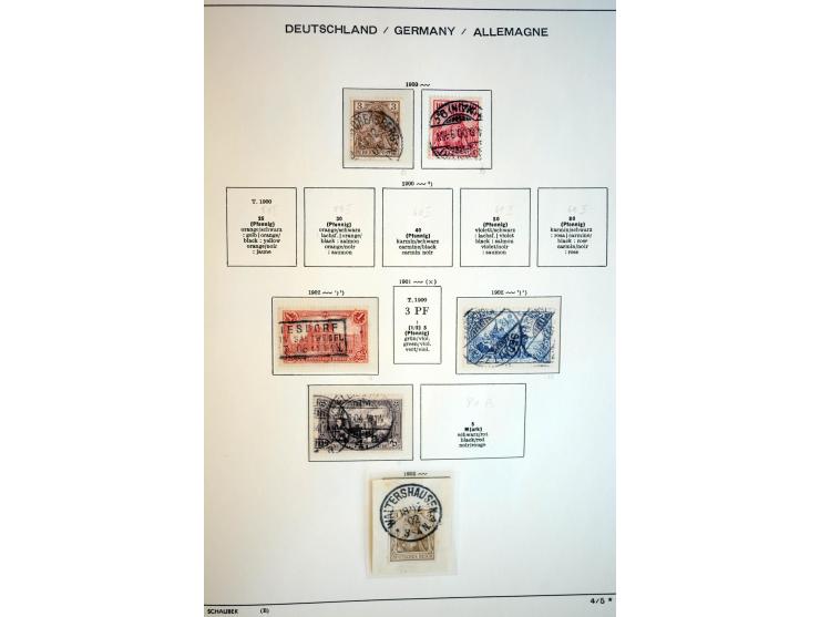 1872/1948, gestempelte Sammlung mit u.a. Mi.-Nr. 30, 66, IV F, 438-39 (2), 456-58, 496-98, Bl.1, 3 etc.