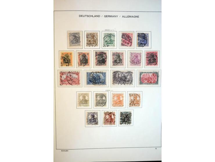 1872/1948, gestempelte Sammlung mit u.a. Mi.-Nr. 30, 66, IV F, 438-39 (2), 456-58, 496-98, Bl.1, 3 etc.