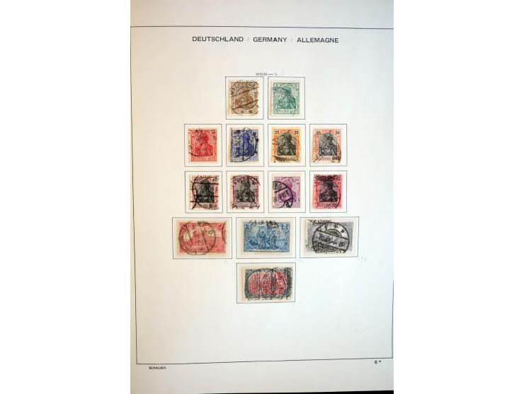 1872/1948, gestempelte Sammlung mit u.a. Mi.-Nr. 30, 66, IV F, 438-39 (2), 456-58, 496-98, Bl.1, 3 etc.
