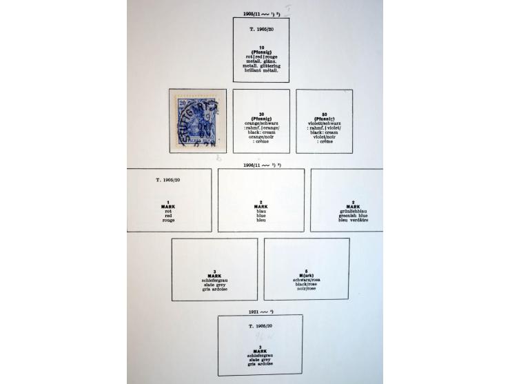 1872/1948, gestempelte Sammlung mit u.a. Mi.-Nr. 30, 66, IV F, 438-39 (2), 456-58, 496-98, Bl.1, 3 etc.