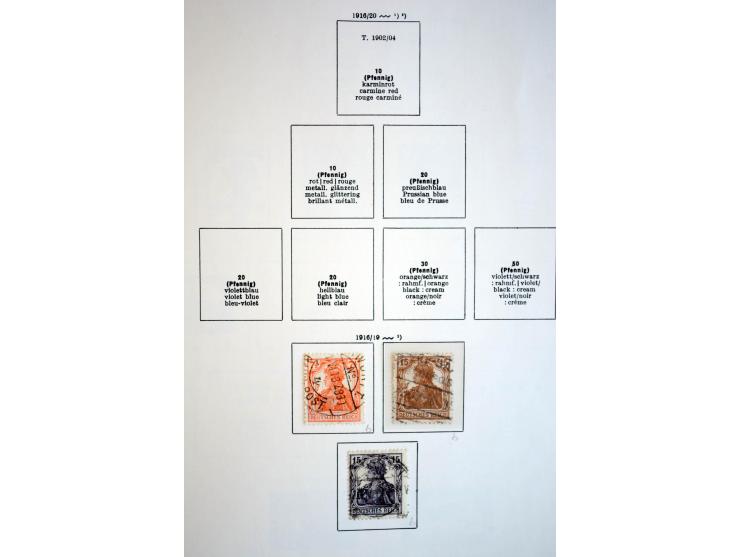 1872/1948, gestempelte Sammlung mit u.a. Mi.-Nr. 30, 66, IV F, 438-39 (2), 456-58, 496-98, Bl.1, 3 etc.