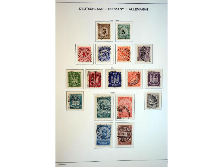 1872/1948, gestempelte Sammlung mit u.a. Mi.-Nr. 30, 66, IV F, 438-39 (2), 456-58, 496-98, Bl.1, 3 etc.