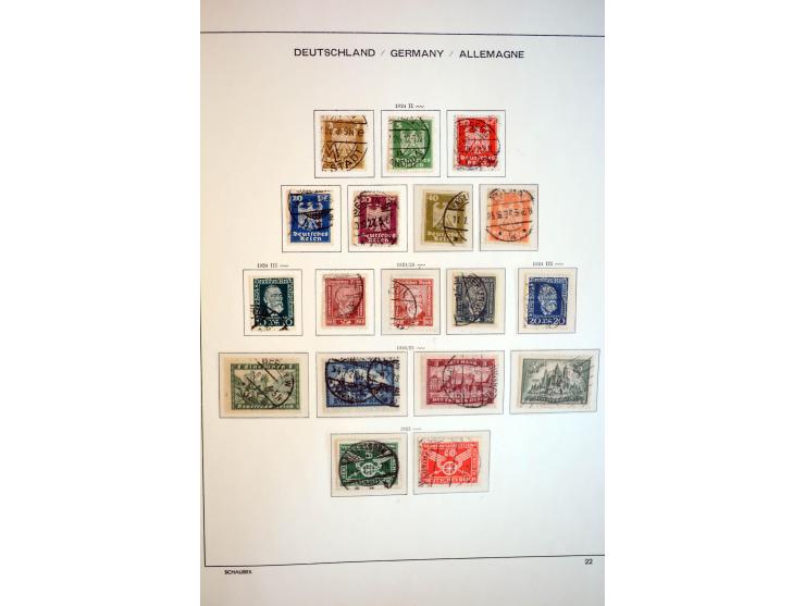 1872/1948, gestempelte Sammlung mit u.a. Mi.-Nr. 30, 66, IV F, 438-39 (2), 456-58, 496-98, Bl.1, 3 etc.