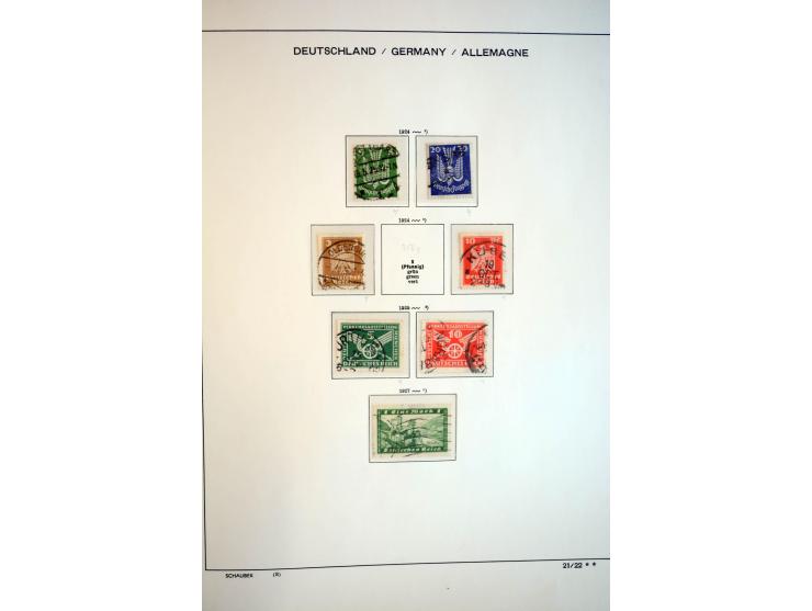 1872/1948, gestempelte Sammlung mit u.a. Mi.-Nr. 30, 66, IV F, 438-39 (2), 456-58, 496-98, Bl.1, 3 etc.