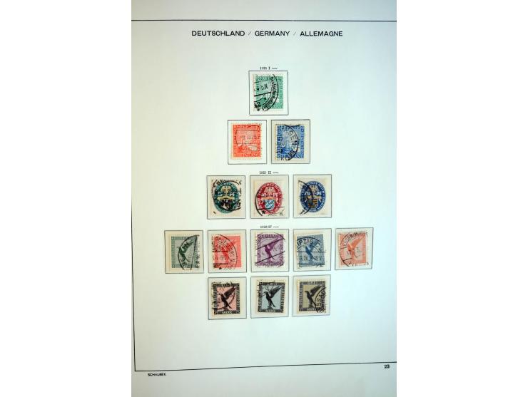 1872/1948, gestempelte Sammlung mit u.a. Mi.-Nr. 30, 66, IV F, 438-39 (2), 456-58, 496-98, Bl.1, 3 etc.