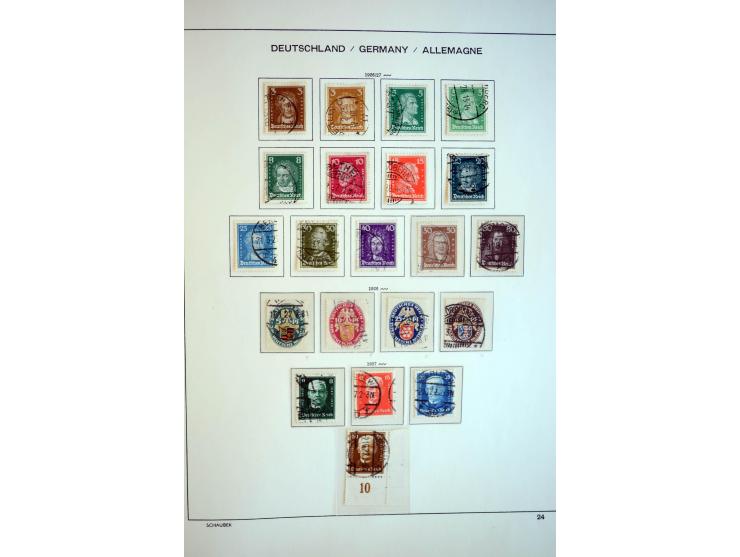 1872/1948, gestempelte Sammlung mit u.a. Mi.-Nr. 30, 66, IV F, 438-39 (2), 456-58, 496-98, Bl.1, 3 etc.