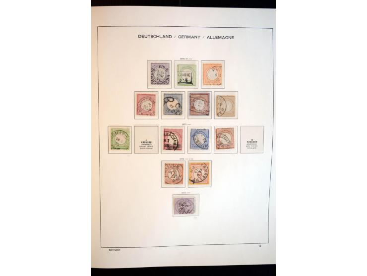 1872/1948, gestempelte Sammlung mit u.a. Mi.-Nr. 30, 66, IV F, 438-39 (2), 456-58, 496-98, Bl.1, 3 etc.
