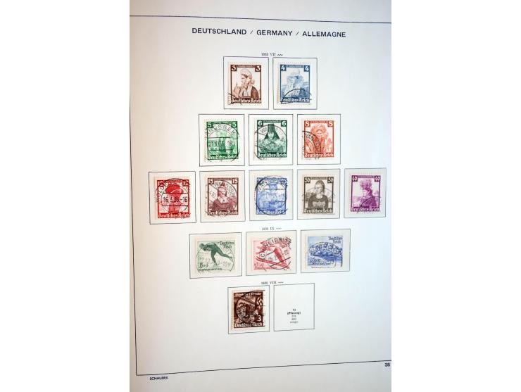 1872/1948, gestempelte Sammlung mit u.a. Mi.-Nr. 30, 66, IV F, 438-39 (2), 456-58, 496-98, Bl.1, 3 etc.