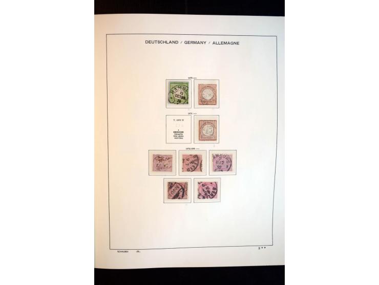 1872/1948, gestempelte Sammlung mit u.a. Mi.-Nr. 30, 66, IV F, 438-39 (2), 456-58, 496-98, Bl.1, 3 etc.