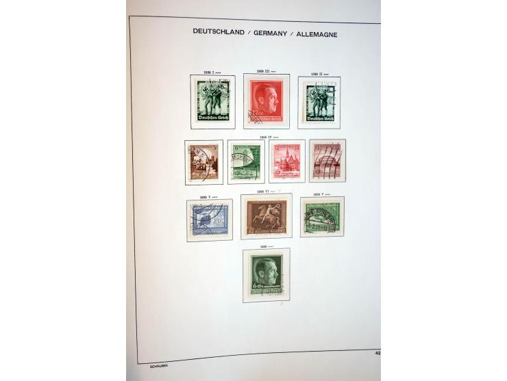 1872/1948, gestempelte Sammlung mit u.a. Mi.-Nr. 30, 66, IV F, 438-39 (2), 456-58, 496-98, Bl.1, 3 etc.