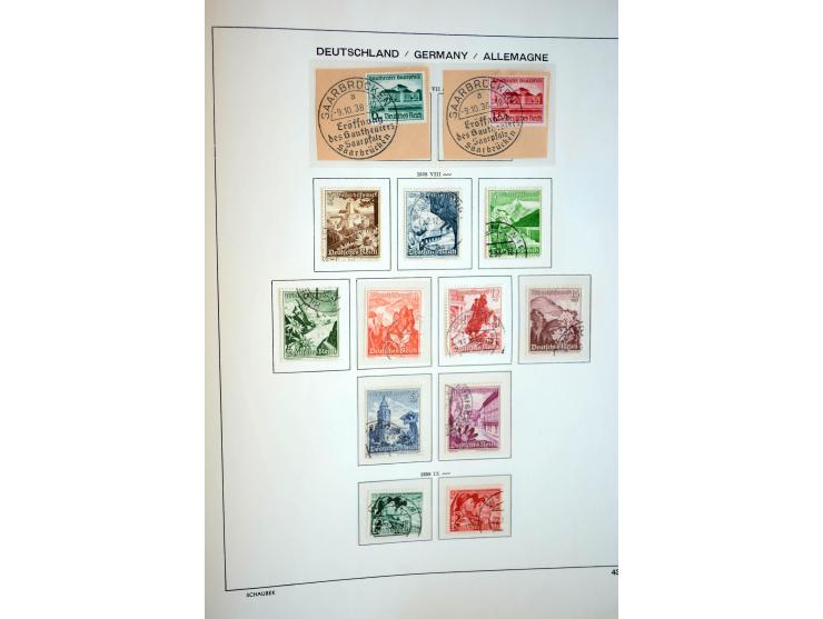 1872/1948, gestempelte Sammlung mit u.a. Mi.-Nr. 30, 66, IV F, 438-39 (2), 456-58, 496-98, Bl.1, 3 etc.