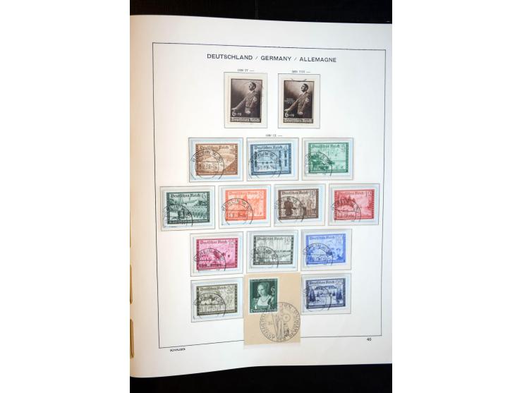 1872/1948, gestempelte Sammlung mit u.a. Mi.-Nr. 30, 66, IV F, 438-39 (2), 456-58, 496-98, Bl.1, 3 etc.