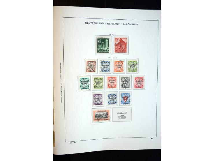 1872/1948, gestempelte Sammlung mit u.a. Mi.-Nr. 30, 66, IV F, 438-39 (2), 456-58, 496-98, Bl.1, 3 etc.