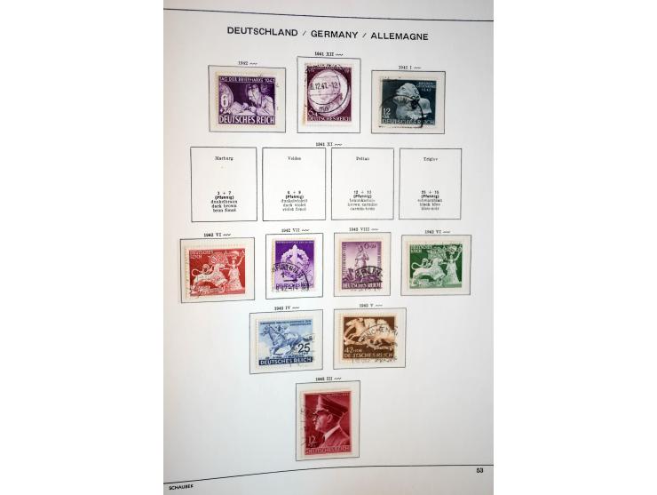 1872/1948, gestempelte Sammlung mit u.a. Mi.-Nr. 30, 66, IV F, 438-39 (2), 456-58, 496-98, Bl.1, 3 etc.