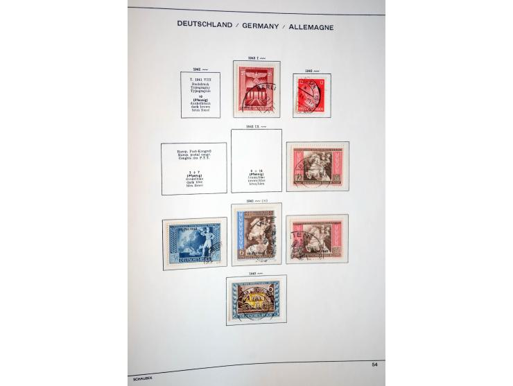 1872/1948, gestempelte Sammlung mit u.a. Mi.-Nr. 30, 66, IV F, 438-39 (2), 456-58, 496-98, Bl.1, 3 etc.