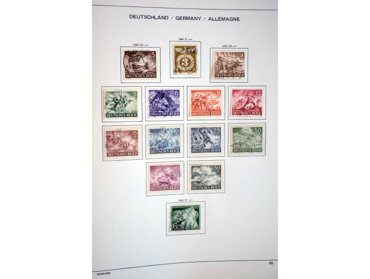 1872/1948, gestempelte Sammlung mit u.a. Mi.-Nr. 30, 66, IV F, 438-39 (2), 456-58, 496-98, Bl.1, 3 etc.