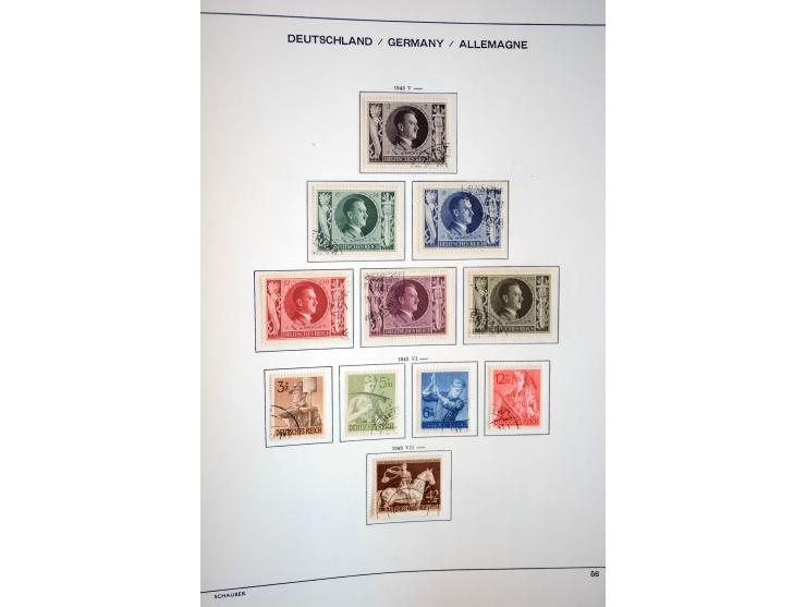 1872/1948, gestempelte Sammlung mit u.a. Mi.-Nr. 30, 66, IV F, 438-39 (2), 456-58, 496-98, Bl.1, 3 etc.