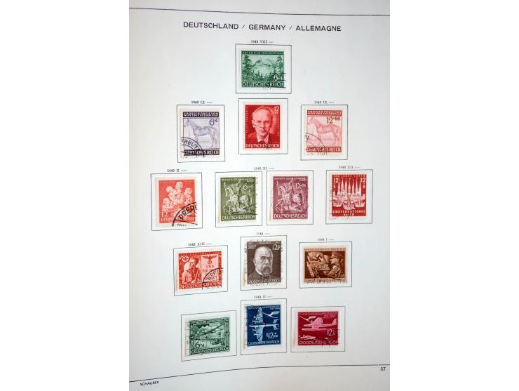 1872/1948, gestempelte Sammlung mit u.a. Mi.-Nr. 30, 66, IV F, 438-39 (2), 456-58, 496-98, Bl.1, 3 etc.