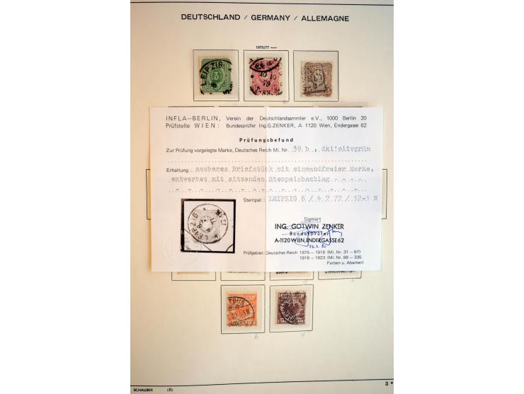 1872/1948, gestempelte Sammlung mit u.a. Mi.-Nr. 30, 66, IV F, 438-39 (2), 456-58, 496-98, Bl.1, 3 etc.