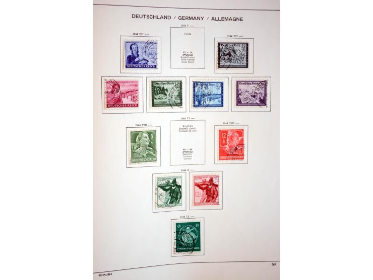 1872/1948, gestempelte Sammlung mit u.a. Mi.-Nr. 30, 66, IV F, 438-39 (2), 456-58, 496-98, Bl.1, 3 etc.