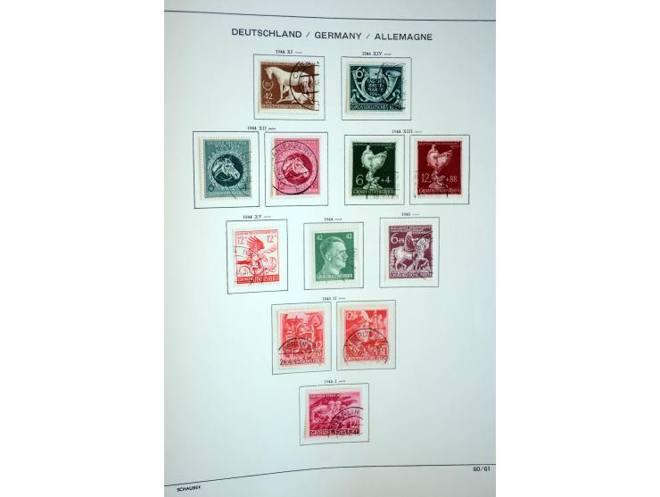 1872/1948, gestempelte Sammlung mit u.a. Mi.-Nr. 30, 66, IV F, 438-39 (2), 456-58, 496-98, Bl.1, 3 etc.