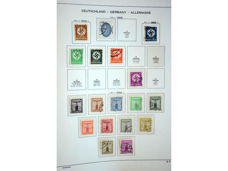 1872/1948, gestempelte Sammlung mit u.a. Mi.-Nr. 30, 66, IV F, 438-39 (2), 456-58, 496-98, Bl.1, 3 etc.