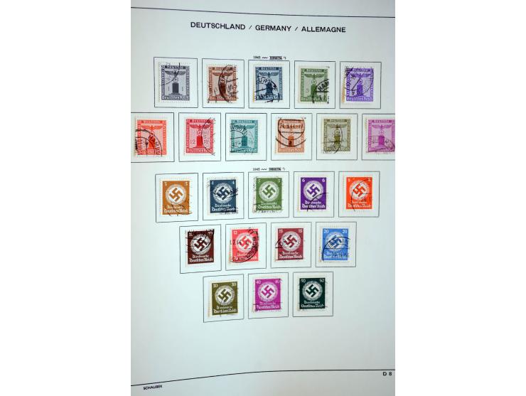 1872/1948, gestempelte Sammlung mit u.a. Mi.-Nr. 30, 66, IV F, 438-39 (2), 456-58, 496-98, Bl.1, 3 etc.