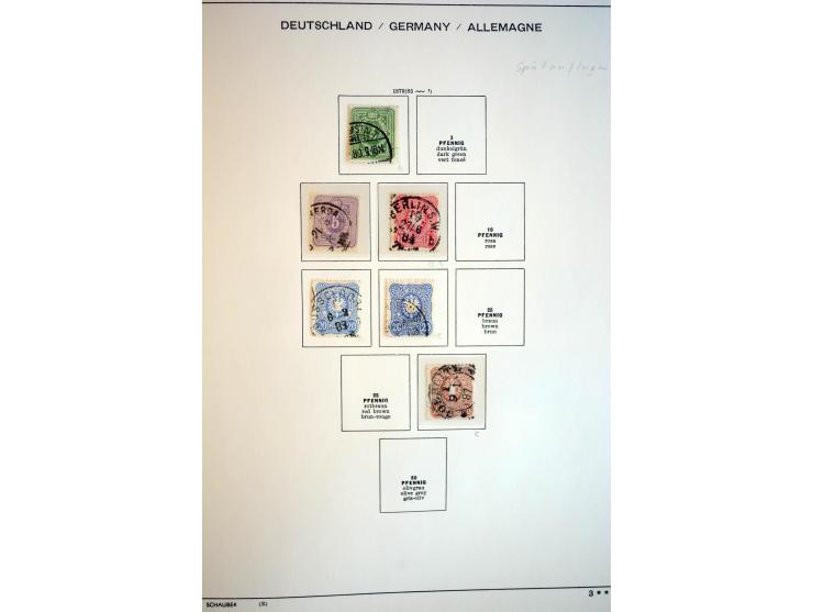 1872/1948, gestempelte Sammlung mit u.a. Mi.-Nr. 30, 66, IV F, 438-39 (2), 456-58, 496-98, Bl.1, 3 etc.